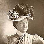 Fashionable ladies hat of the 1890s