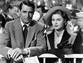 Cary Grant and Ingrid Bergman at the races