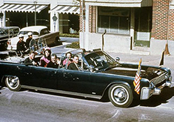 John F Kennedy in Limo Photo