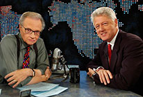 Larry King and Bill Clinton