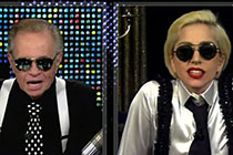 Larry King and Lady Gaga