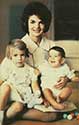 Jacqueline Kennedy with her children