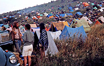Tents at Woodstock Music Festival