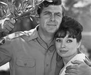 Sheriff Andy Taylor and girfriend Helen Crump Characters from the Andy Griffith Show