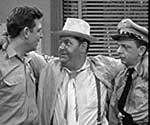 Otis the town drunk with Barney and Sheriff Andy Griffith