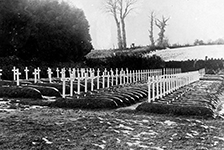 gravesites due to Spanish Flu Pandemic